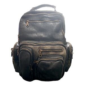 Pidle   Genuine 💯 Leather Patch Backpack Several Packets Made in Colombia